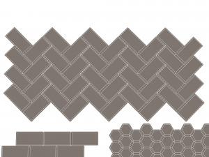 3d glazed bricks Model 3D