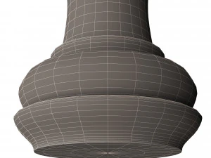 3d wooden chess rook 3D Model