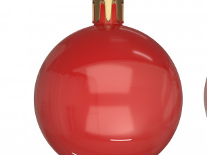 assorted christmas ball ornament set Model 3D
