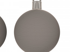 assorted christmas ball ornament set Model 3D