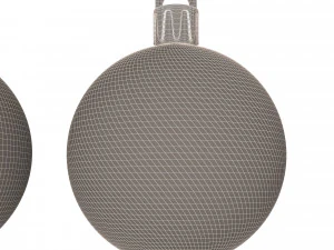 assorted christmas ball ornament set 3D Model