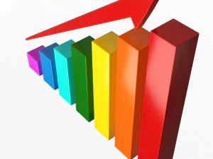 bar chart 02 3D Model