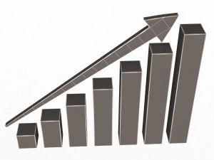 bar chart 02 3D Model