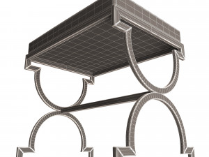accent-vanity stools Model 3D