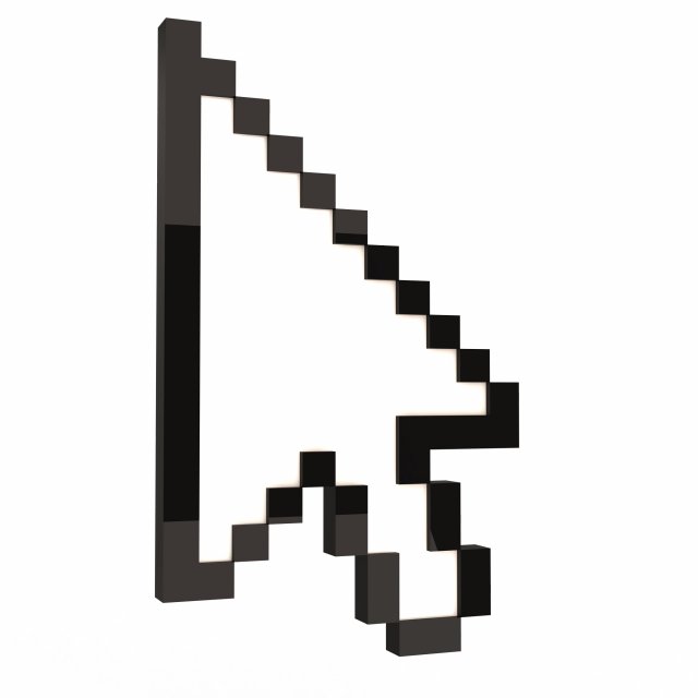 arrow cursor Modèle 3D .c4d .max .obj .3ds .fbx .stl .blend 