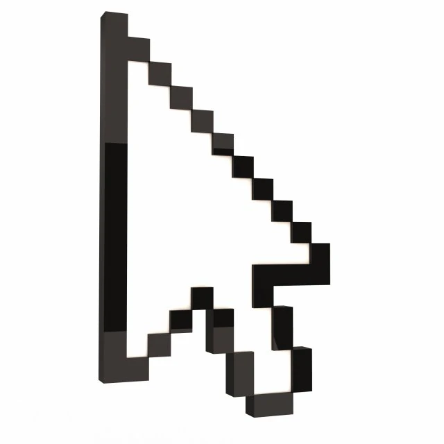 arrow cursor 3D Model .c4d .max .obj .3ds .fbx .stl .blend 