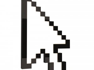 kursor panah Model 3D