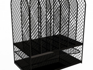 black mesh tray desktop organizer 3D Model
