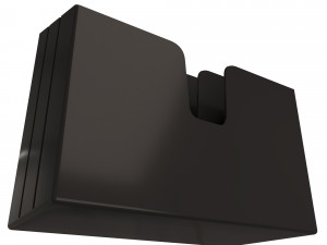 horizontal folder organizer black 02 3D Model