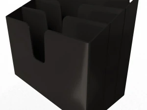 horizontal folder organizer black 02 3D Model