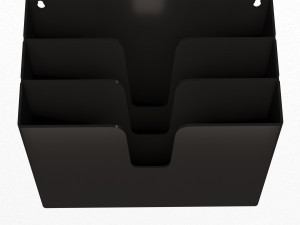 horizontal folder organizer black 02 3D Model