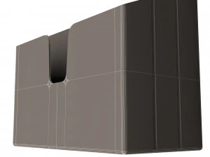 horizontal folder organizer black 02 3D Model