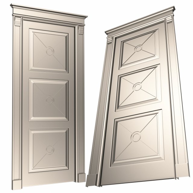 classic door 07 Modelo 3D .c4d .max .obj .3ds .fbx .stl .blend 