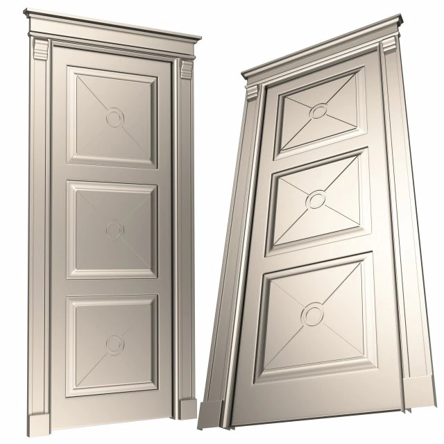 classic door 07 3D Model .c4d .max .obj .3ds .fbx .stl .blend 