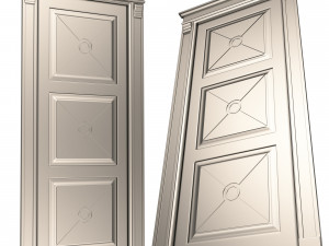 classic door 07 3D Model