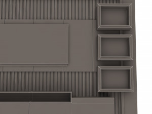 tv stand azer Model 3D