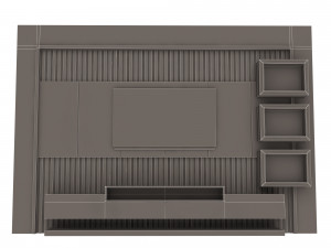 tv stand azer Model 3D