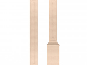 interior-exterior pilasters 3D मॉडल