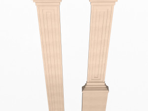 interior-exterior pilasters 3D Model
