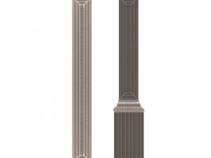 interior-exterior pilasters 3D Model
