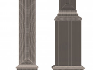 interior-exterior pilasters 3D Model