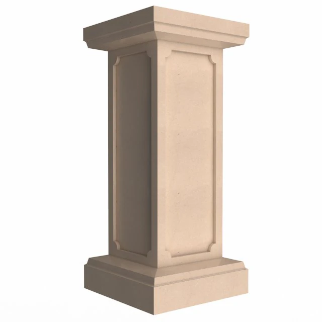 square column pedestal 3D Model .c4d .max .obj .3ds .fbx .stl .blend 