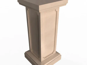 square column pedestal 3D Model