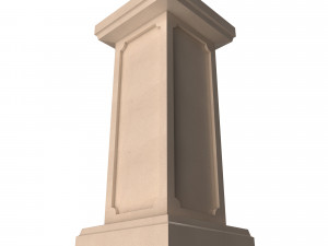 square column pedestal 3D 모델