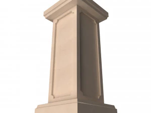 square column pedestal 3D Model