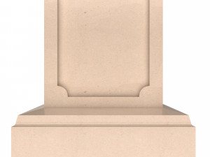 square column pedestal 3D 모델