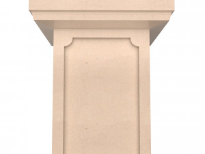 square column pedestal 3D 모델