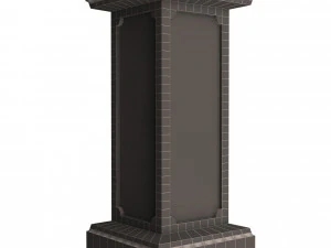 square column pedestal 3D Model