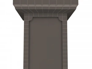 square column pedestal 3D Model