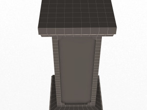 square column pedestal 3D 모델