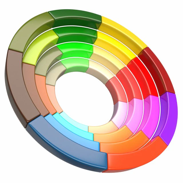 color wheel 3D Model .c4d .max .obj .3ds .fbx .stl .blend 