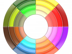 color wheel 3D Model