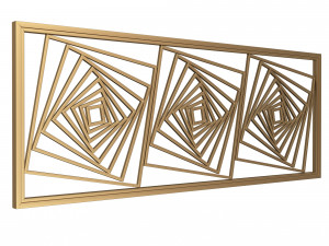 frame forging iron railing 3D Model