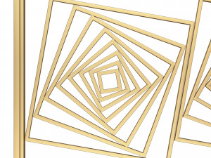 frame forging iron railing 3D मॉडल