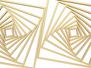 frame forging iron railing 3D मॉडल