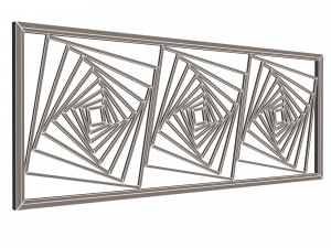 frame forging iron railing 3D मॉडल
