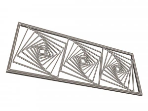 barandilla de hierro forjado Modelo 3D