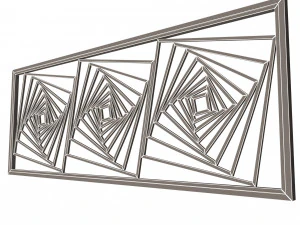 barandilla de hierro forjado Modelo 3D