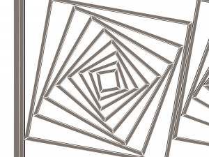 frame forging iron railing 3D मॉडल