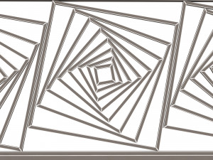 frame forging iron railing 3D मॉडल