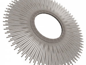 leaf round mirror 3Dモデル