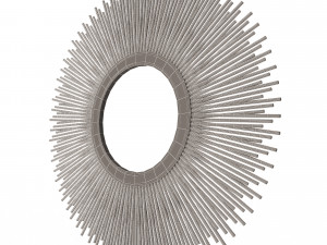 leaf round mirror 3Dモデル
