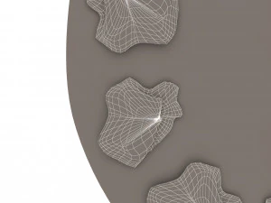 wooden paint palette 3D Model