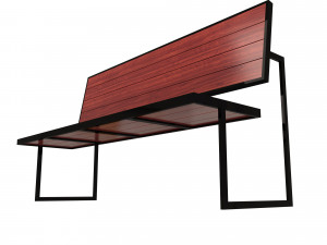 street bench 3D मॉडल