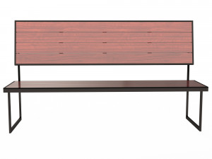 street bench 3D मॉडल