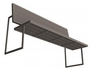 street bench 3D मॉडल